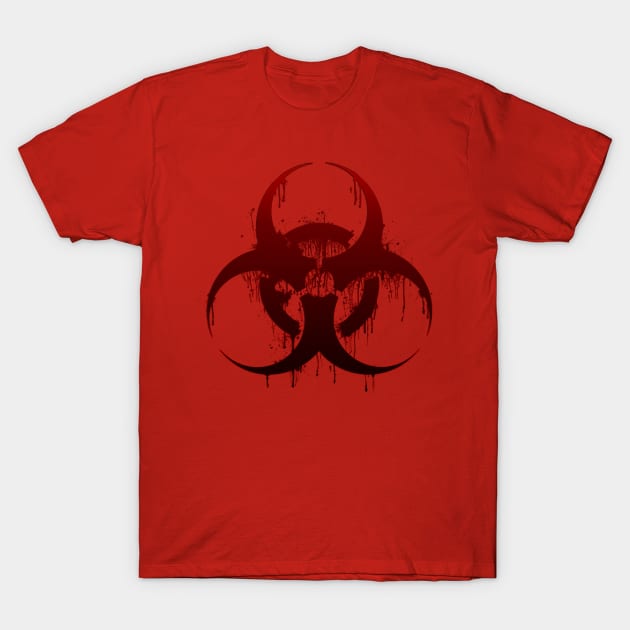 Bio-hazard Infected T-Shirt by richardsimpsonart